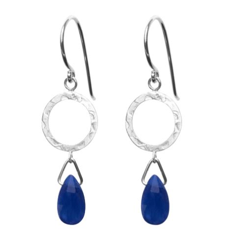 Blue Sapphire La Palma Dangle Earring