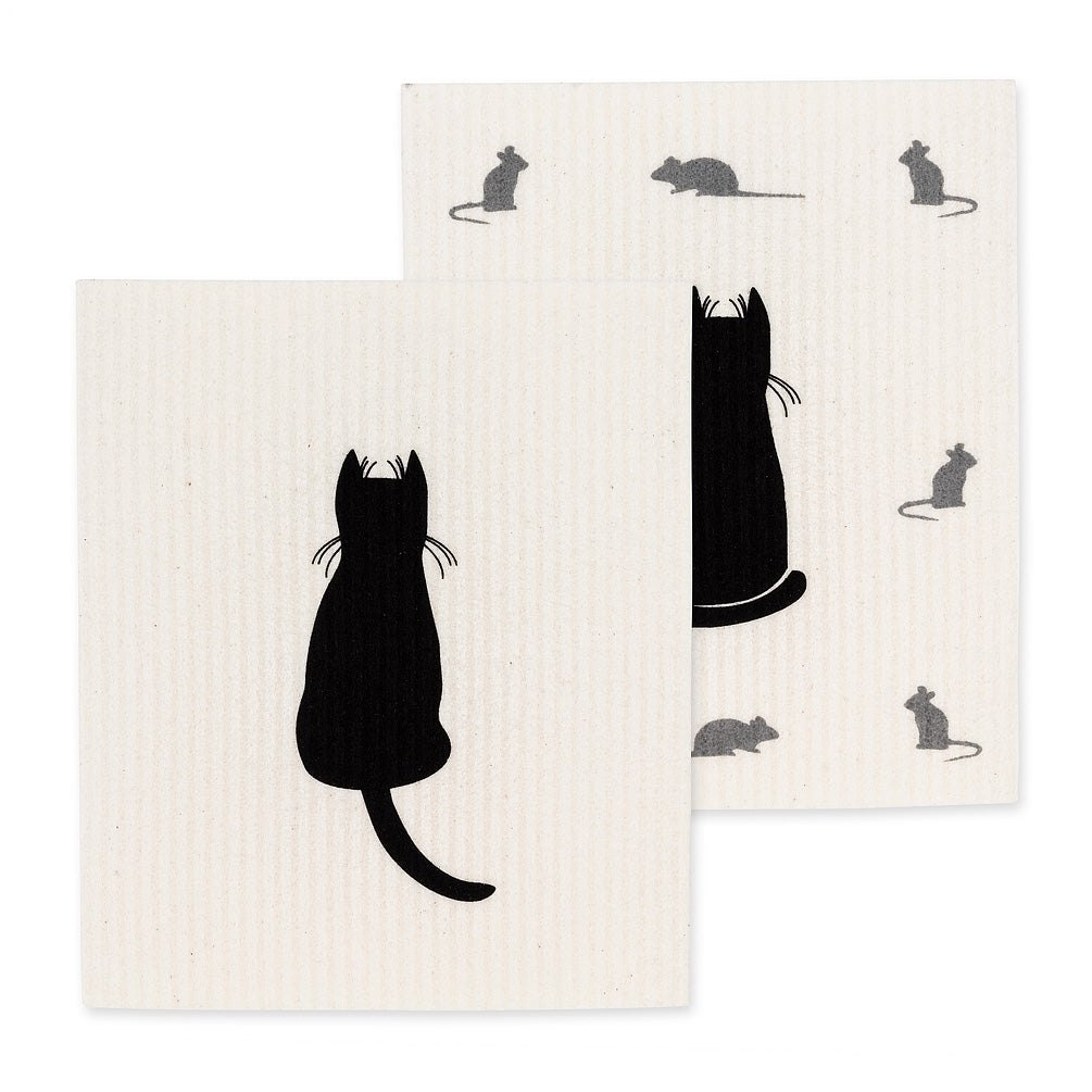 Cat & Mice Dishcloths