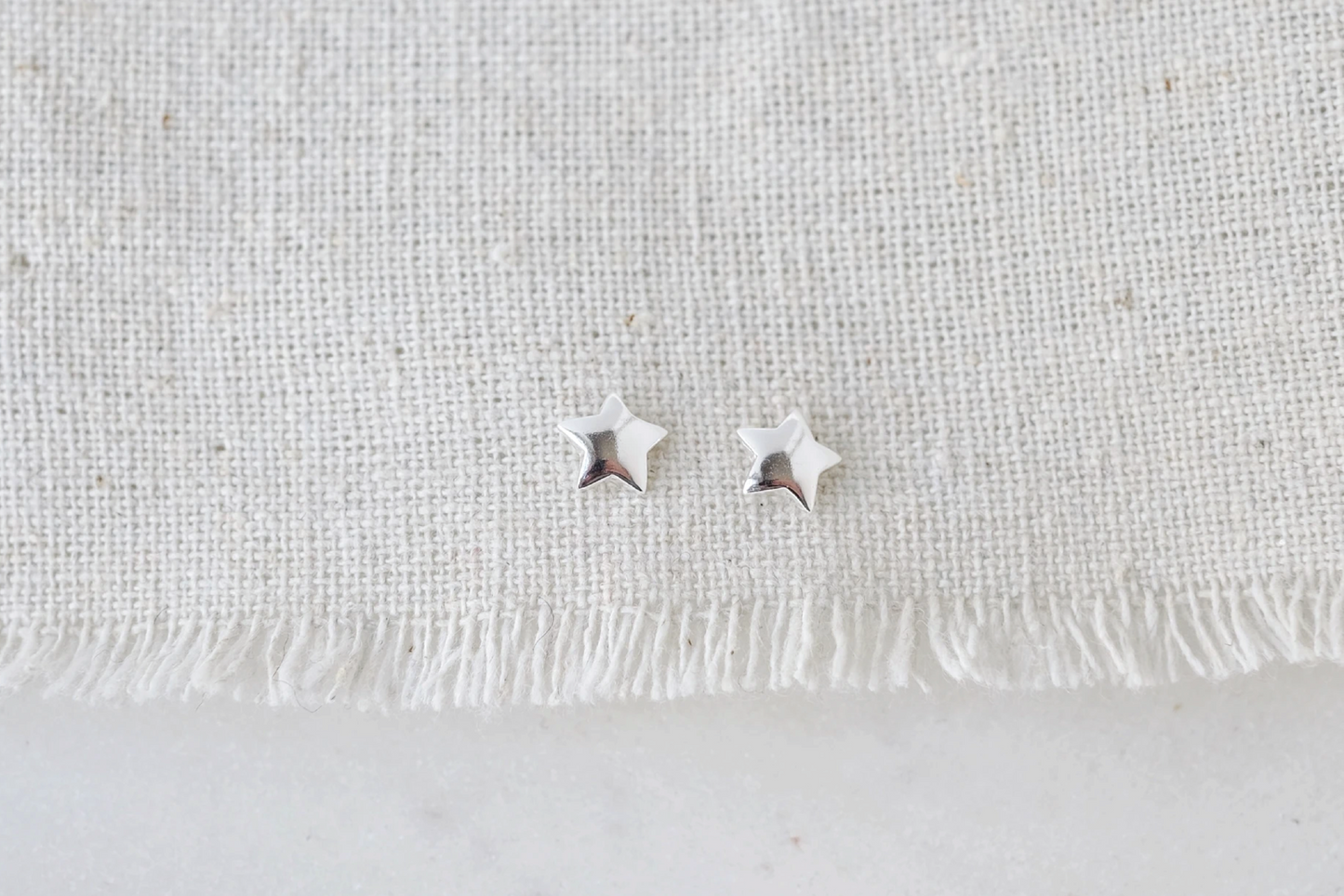 Silver Star Earrings
