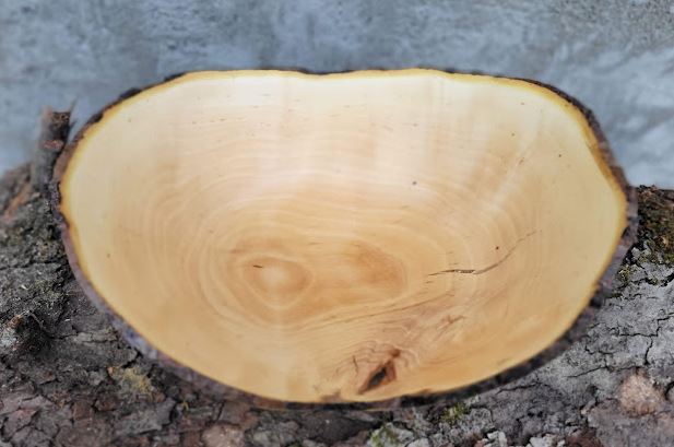 Cherry Wood Bowl Live Edge CH12