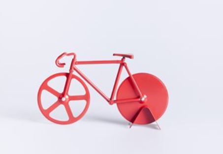 Fixie Pizza Cutter Red