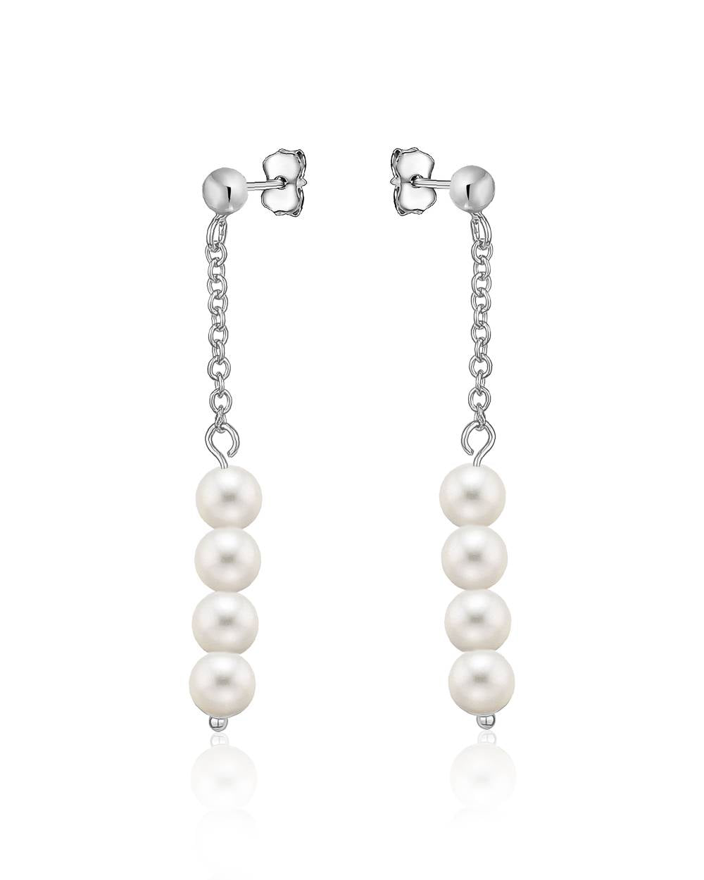 Dangling Freshwater Pearl Earrings