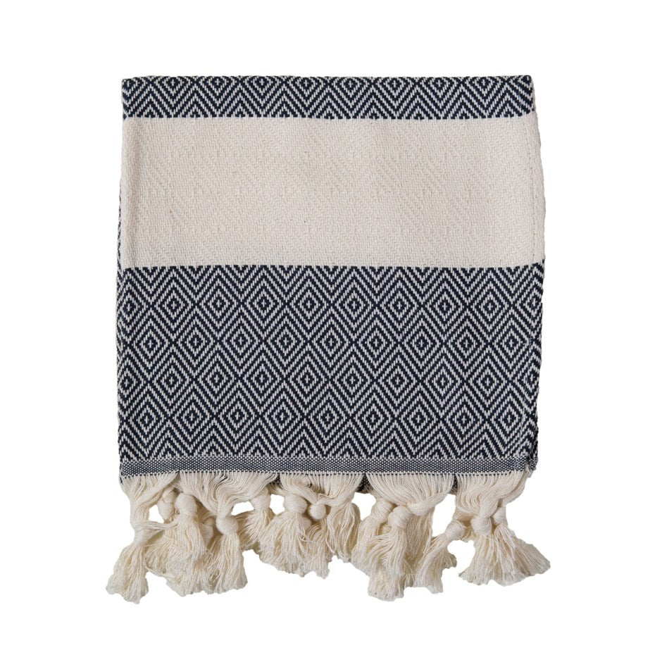 Diamond Hand Towel Carbon