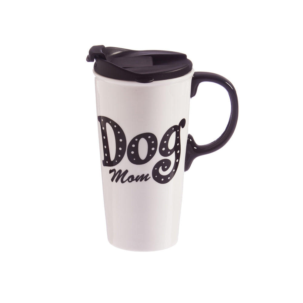 Dog Mom Ceramic Travel Mug