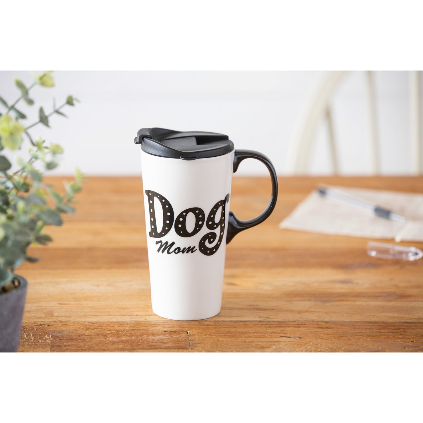 Dog Mom Ceramic Travel Mug