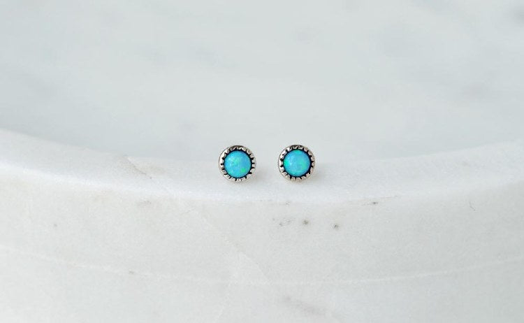 Azure Opal Earrings