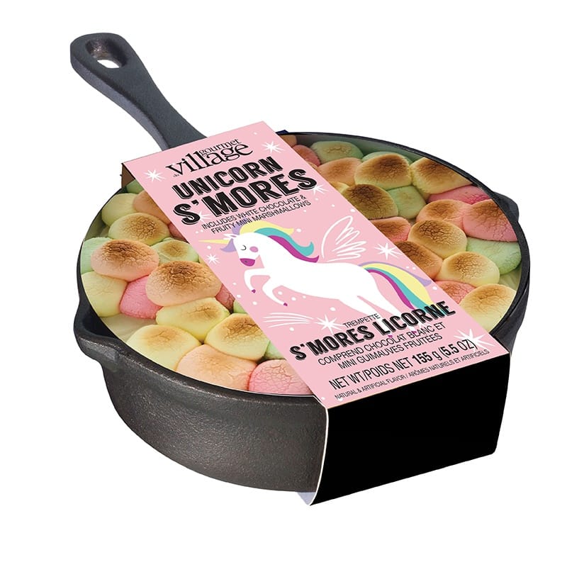 Unicorn S'mores Kit with Cast Iron Skillet