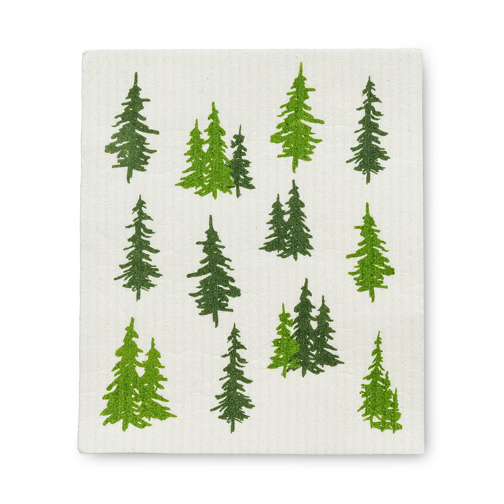 Evergreen Forest Dishcloths set of 2