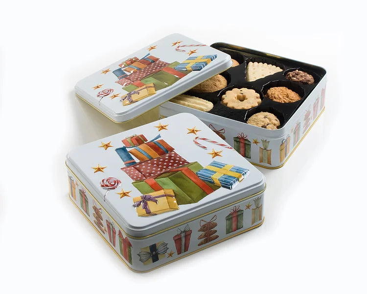 Festive Presents Biscuit Tin