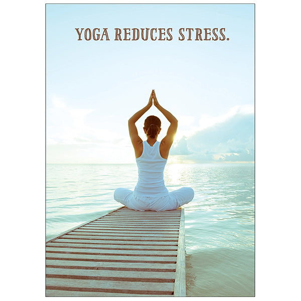 Yoga Reduces Stress - Birthday Card