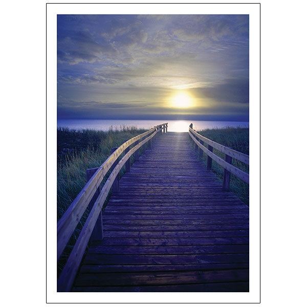Blue Sunset - Sympathy Card