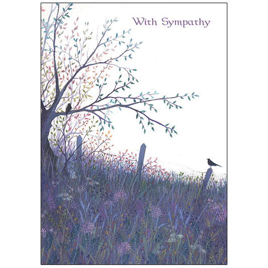 Lavender Flower Field - Sympathy Card