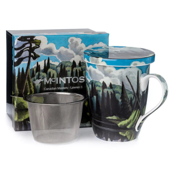 Harris Lake in Algonquin Park Mug with Infuser and Lid