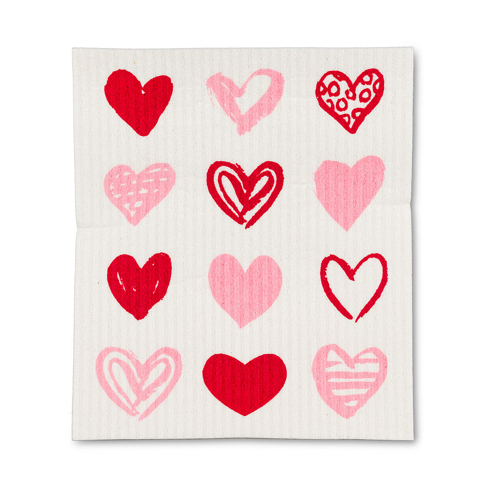Hearts Dishcloths Set of 2