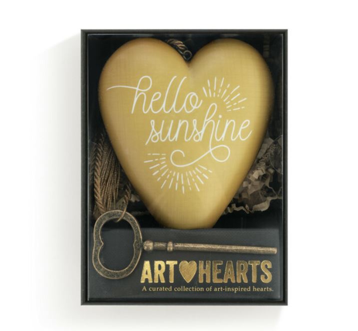 Hello Sunshine Art Heart