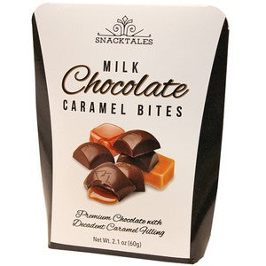 Snacktales Milk Chocolate Caramel Bites White Box