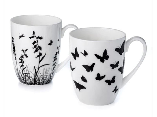 Meadow Silhouette Mug Pair