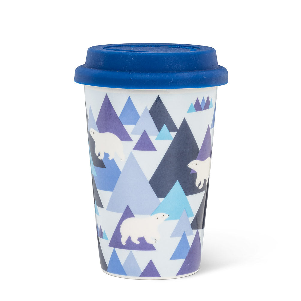 Modern Polar Bear Travel Mug