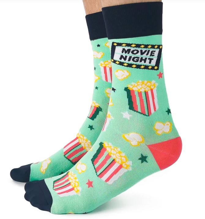 Movie Night Crew Socks