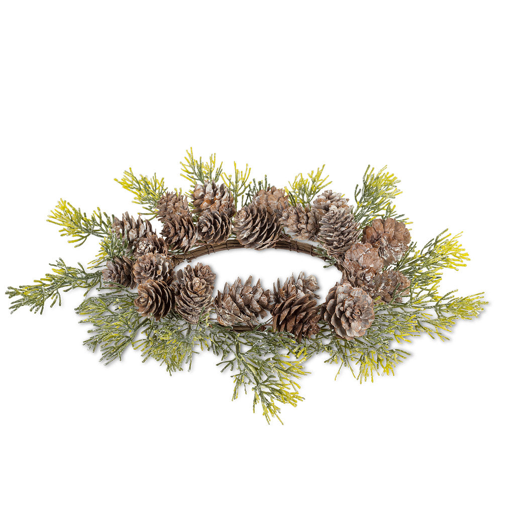 Pinecone and Pine Candle Ring