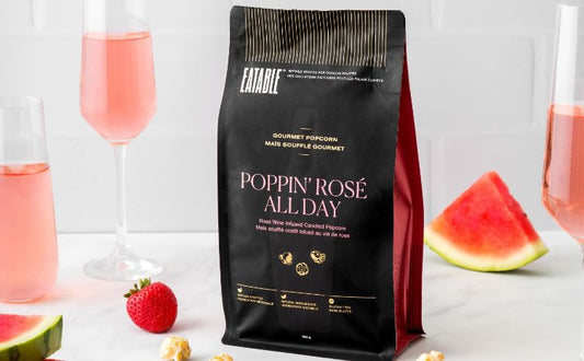 Poppin' Rose' All Day Wine Infused Popcorn