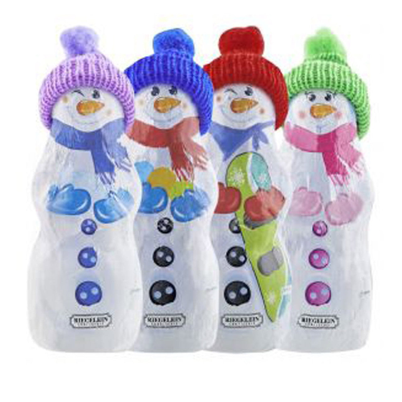 Snowman with Colored Beanie