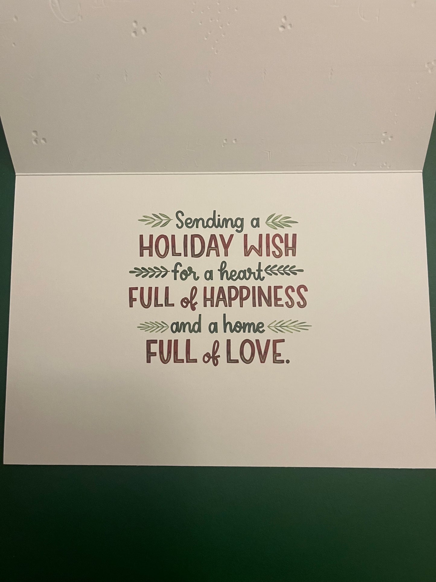 Christmas Greenery Holiday Greeting Card