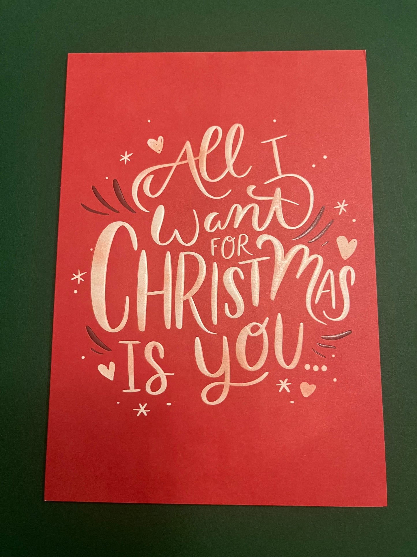 All I Want Holiday Greeting Card