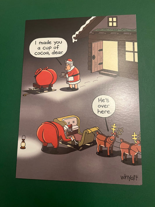 He's Over Here Holiday Greeting Card