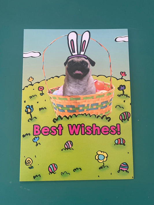Easter Puggy Easter Card