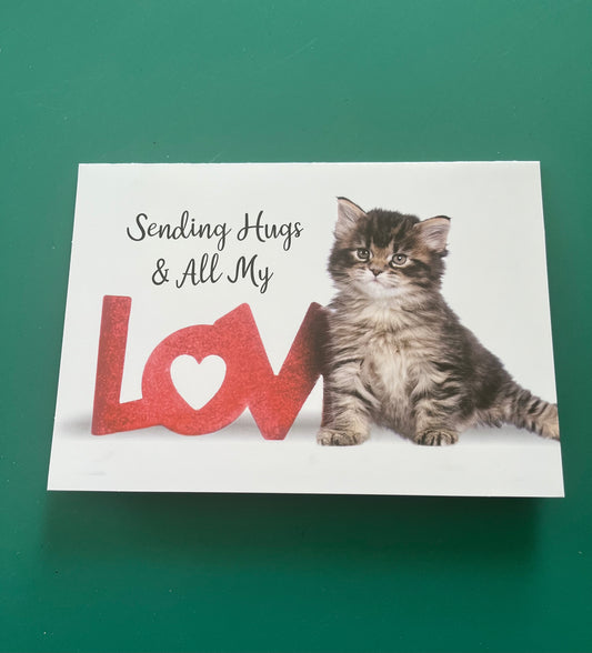 Kitty Love Valentine's Greeting Card