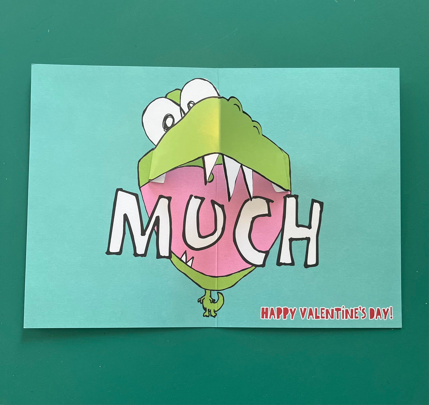 Dino Love You Valentine's Greeting Card