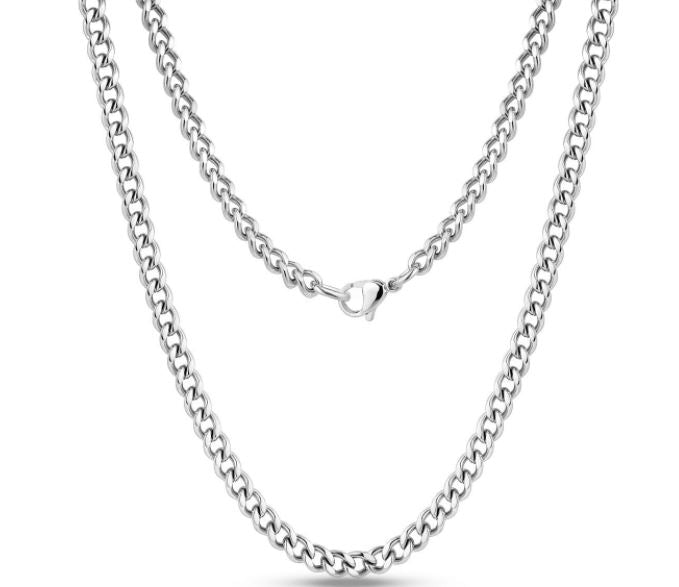 Stainless Steel Cuban Link Necklace
