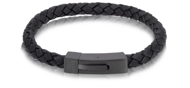 The Black Leather Bracelet