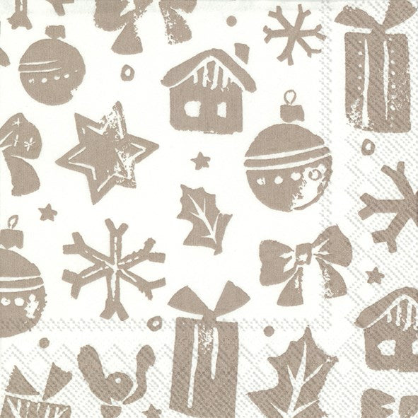 Winter & Holiday Cocktail Napkins
