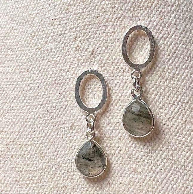 Toni Earrings Labradorite