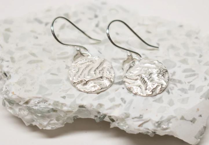 Topographical Dangles Earrings Large