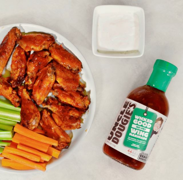 Uncle Dougie's Wicked Good No-Fry Wing Sauce