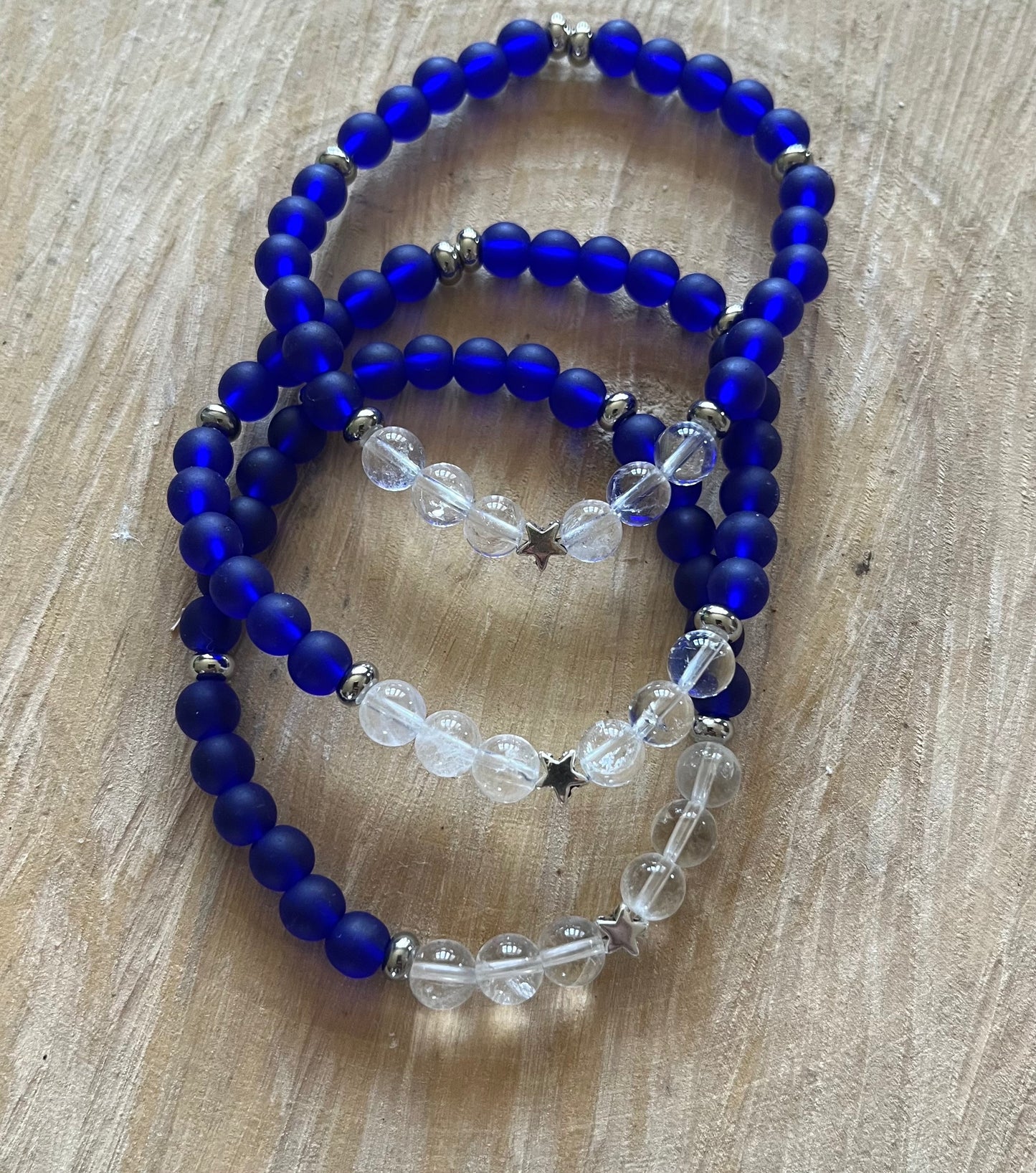 Sea Glass Beaded Bracelet