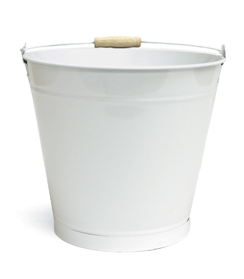 White Metal Bucket