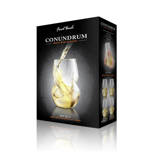 Conundrum White Wine Glasses Set of 4